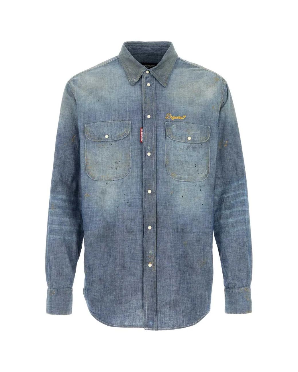 DSquared² Blue Relaxed Denim Shirt for men