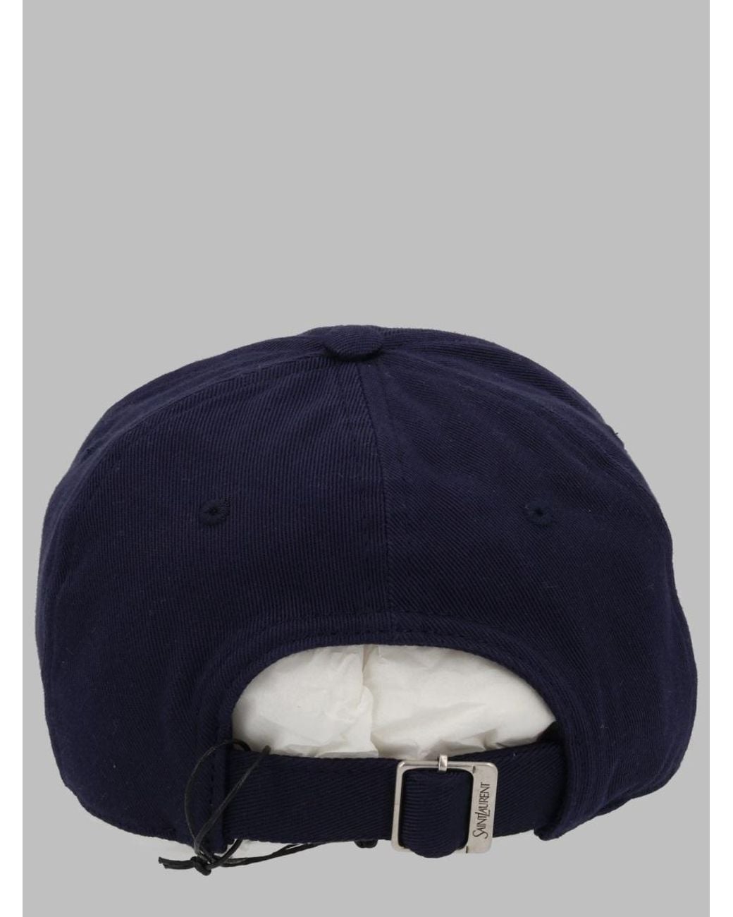 Saint Laurent Blue Cappello Da Baseball Con Logo for men