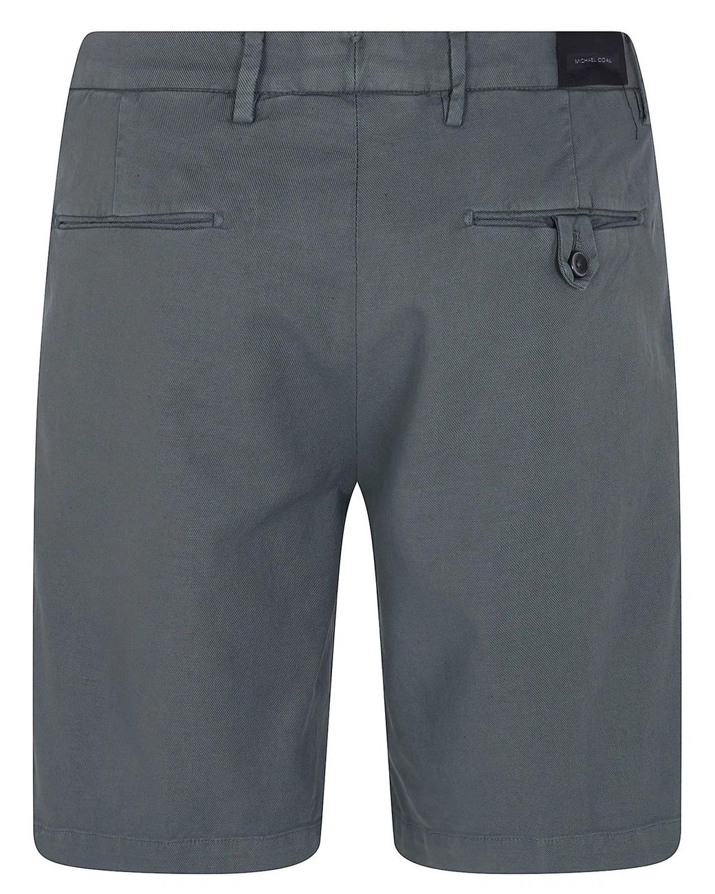 Michael Coal Gray Cotton & Linen Bermuda Trousers for men