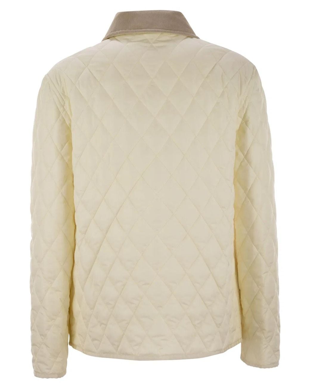 Fay Natural Diamond Quilted Nylon Shirt Jacket