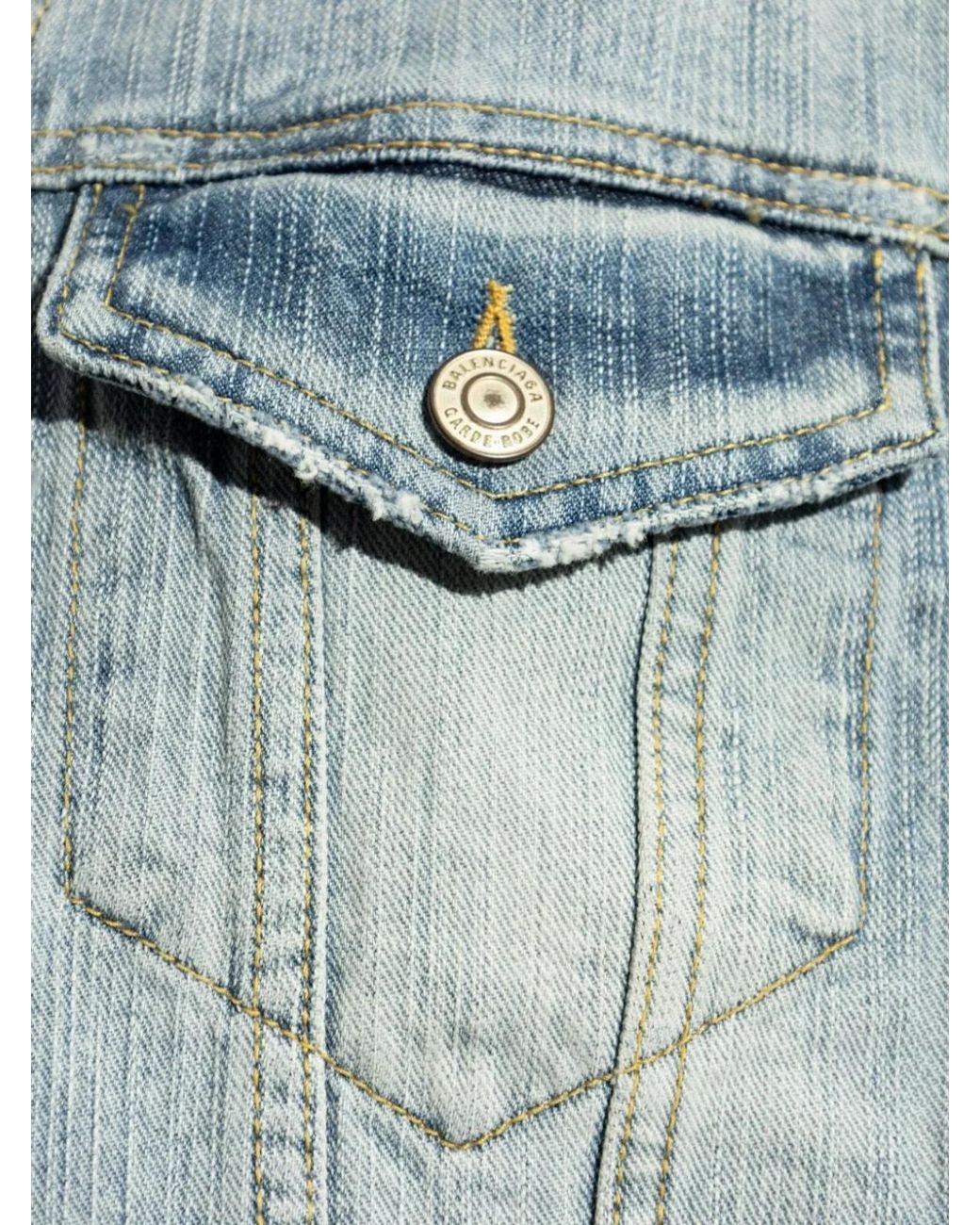 Balenciaga Blue Denim Jacket
