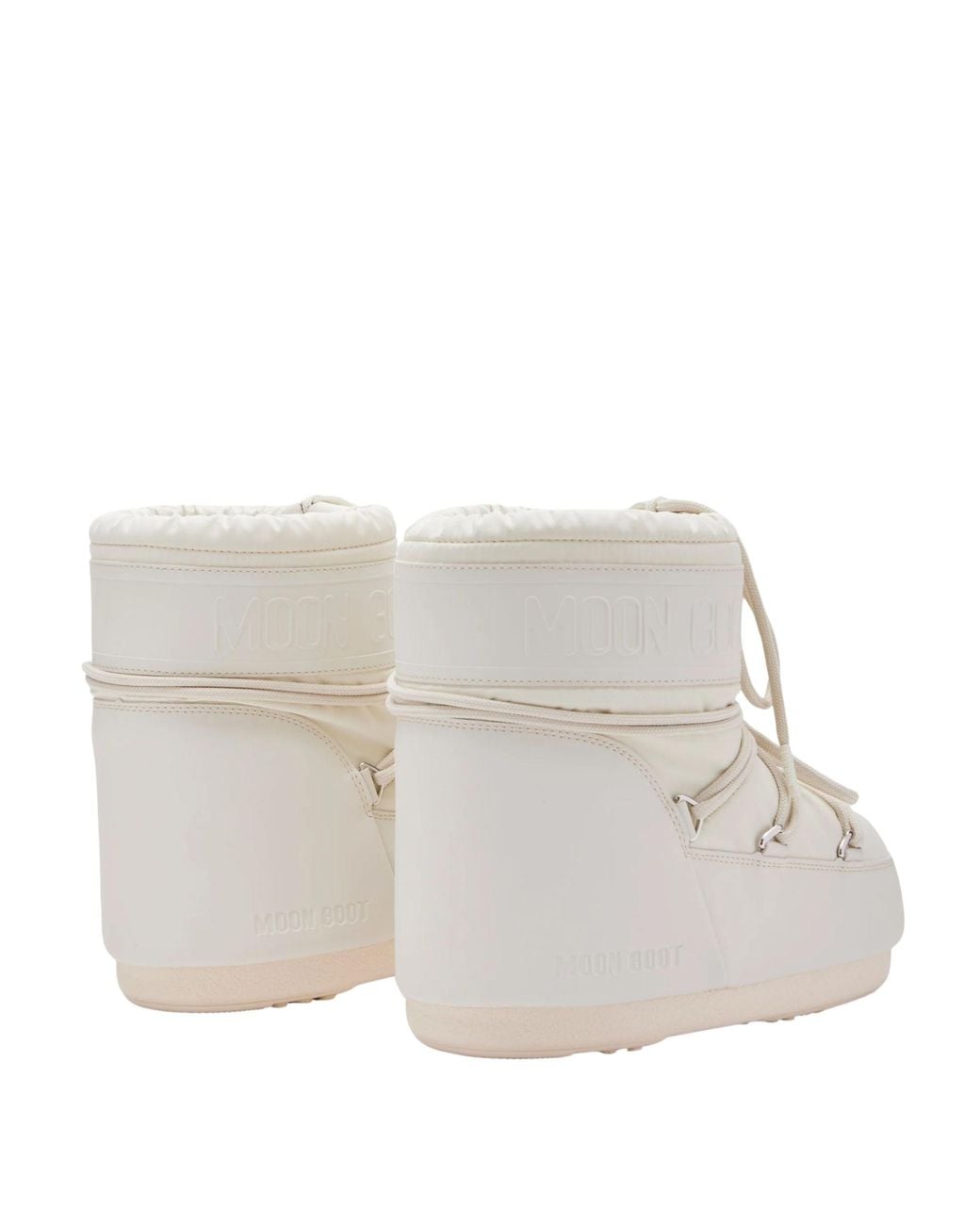 Moon Boot White "Icon Moonboot" Low Rubber Boots