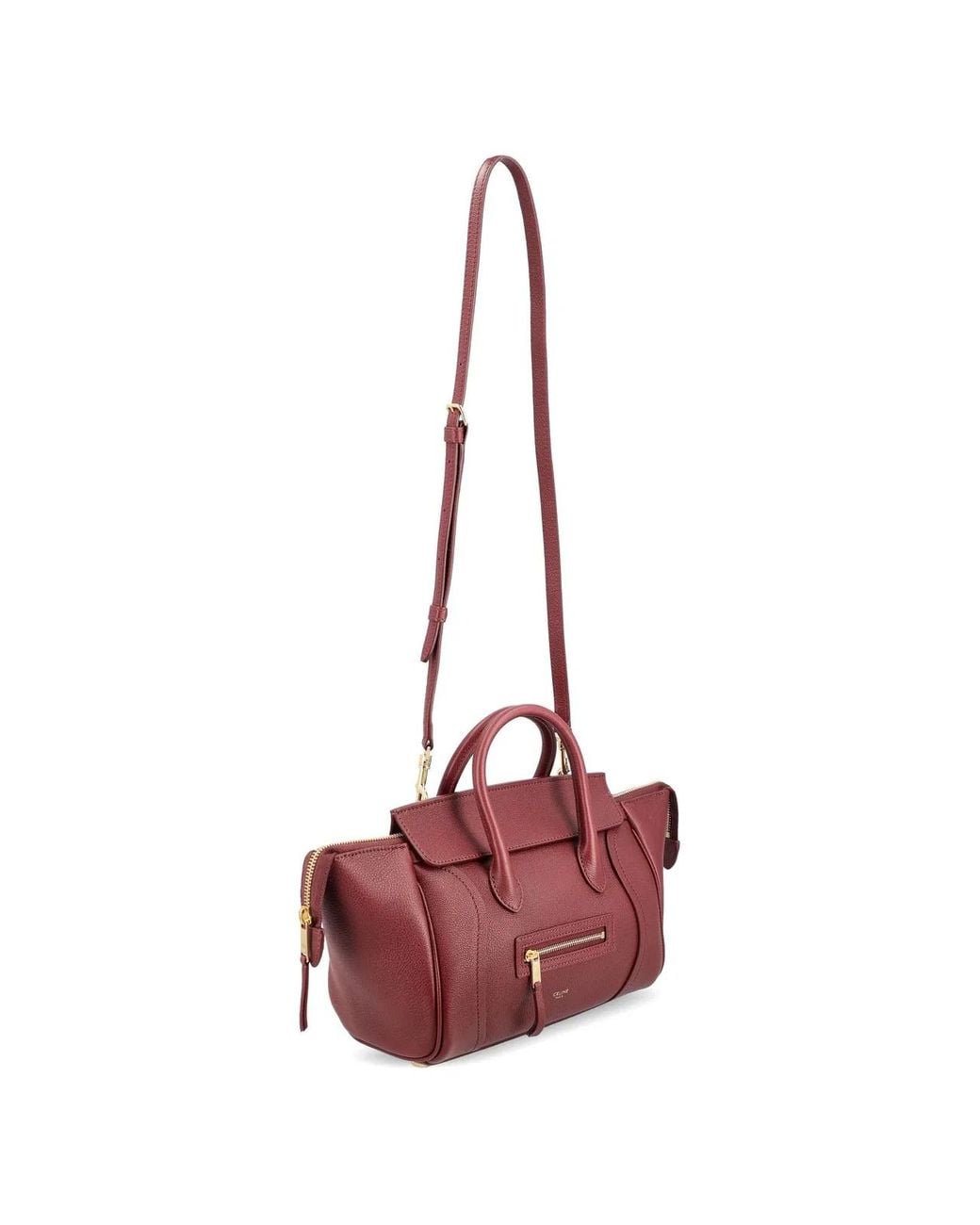 Céline Pink Luggage Small Leather Tote