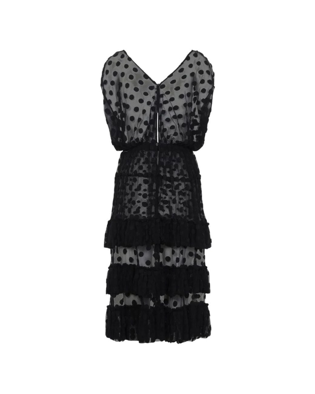 Dries Van Noten Black Cotton Polyamide Dress