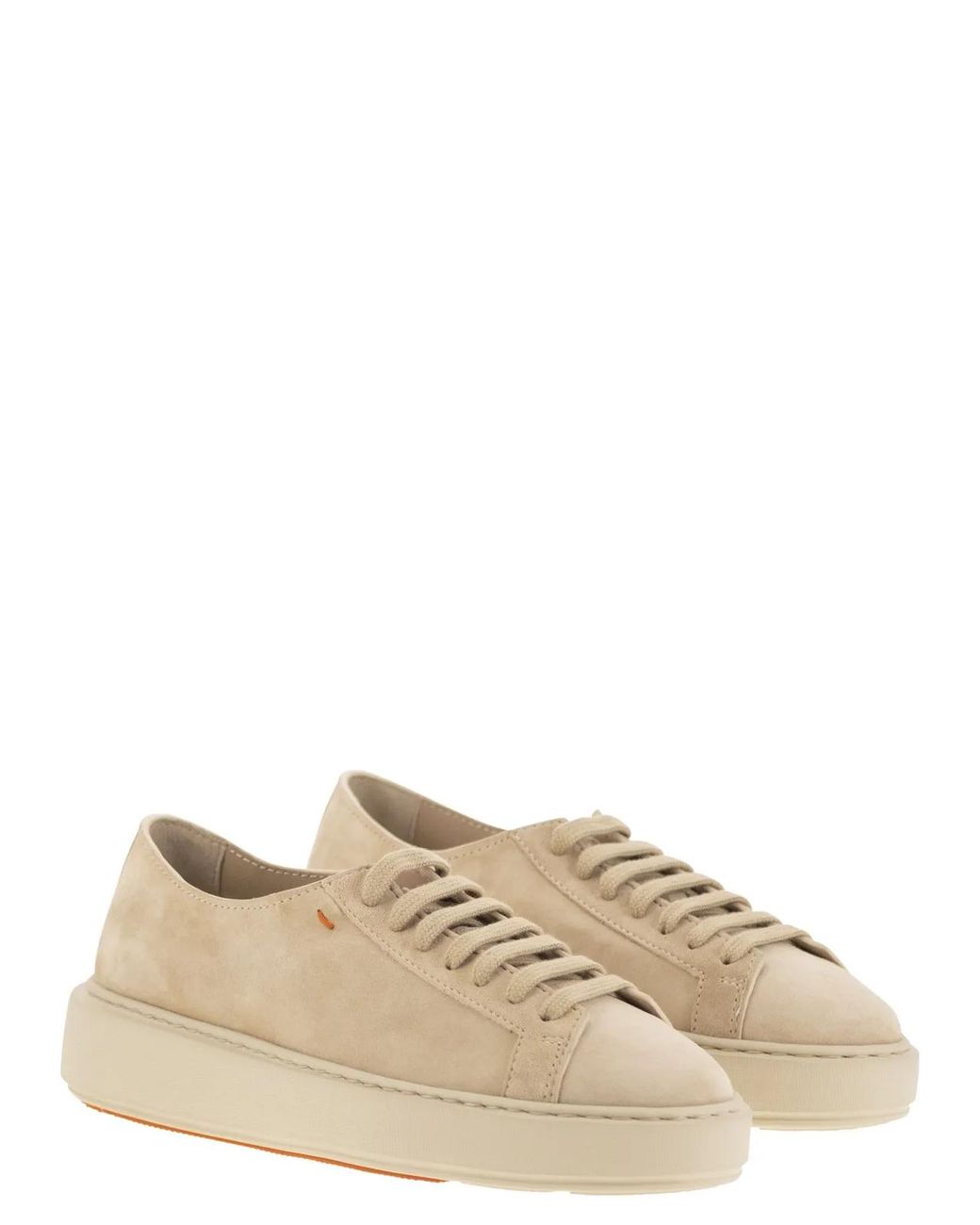 Santoni Brown Suede Sneakers
