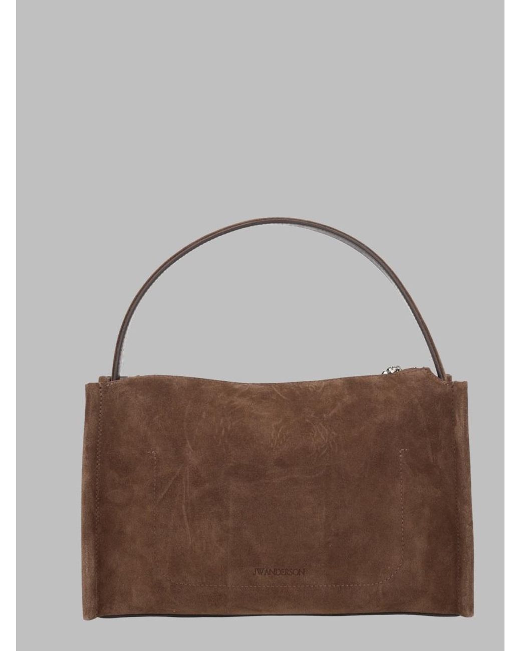 J.W. Anderson Brown Shoulder Bag Medium Loafer Leather
