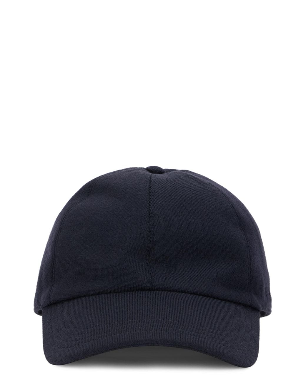 Slowear Blue Wool Baseball Cap Virgin Hat for men