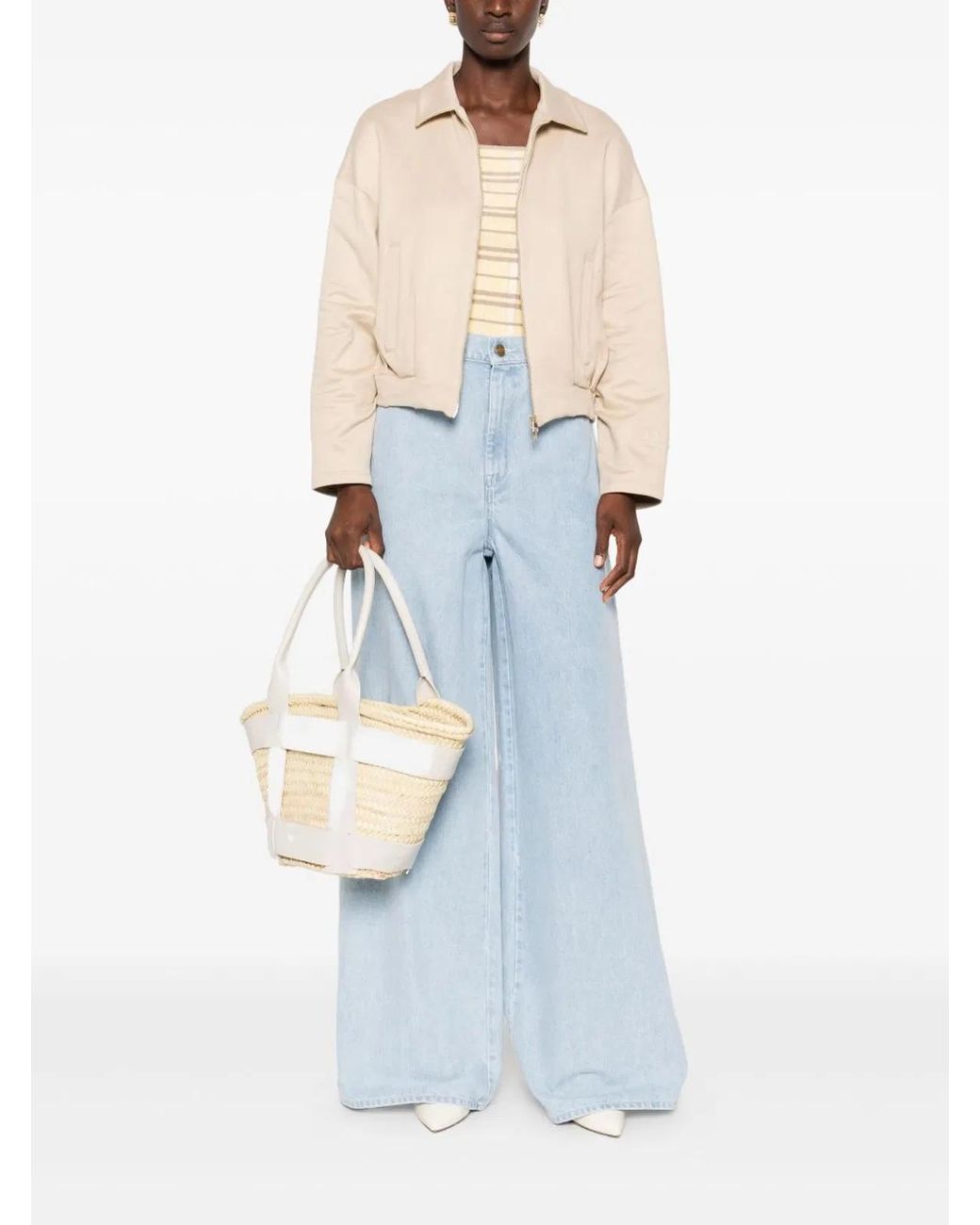 Max Mara Blue Wide-Leg Denim Jeans