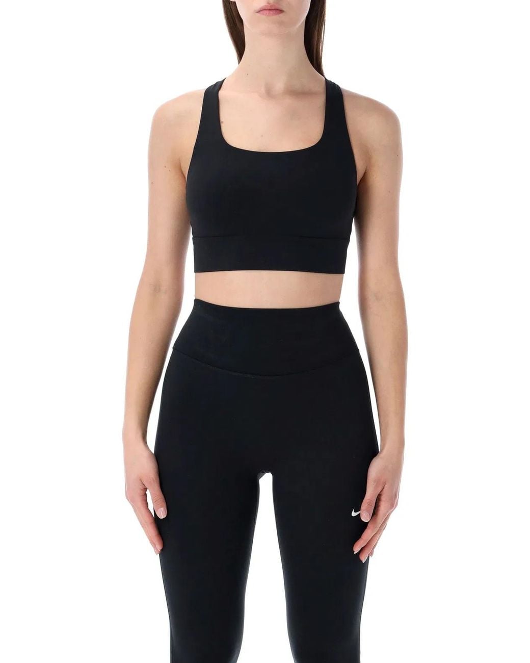 Nike Black Zenvy Longline Sports Bra