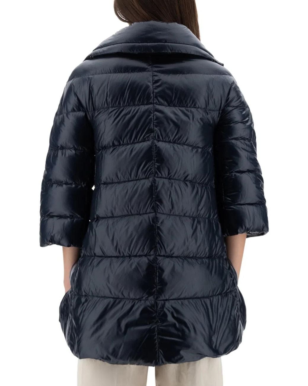 Herno Blue Giubbotto "A-Shape Cleofe"