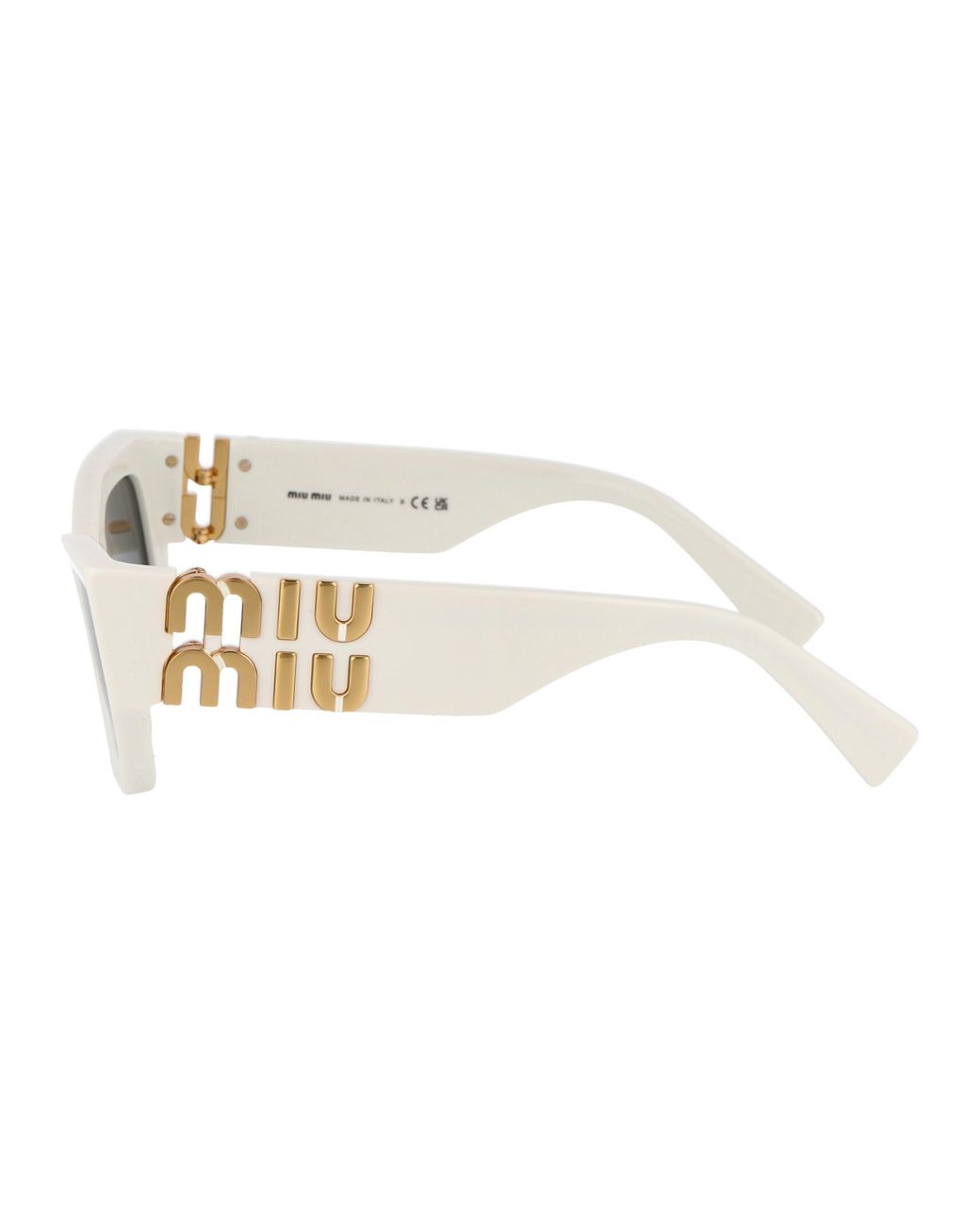 Miu Miu White Sunglasses