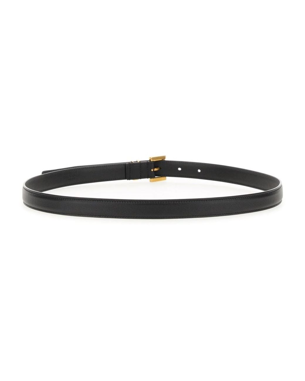Saint Laurent White Cintura "Cassandre" Sottile