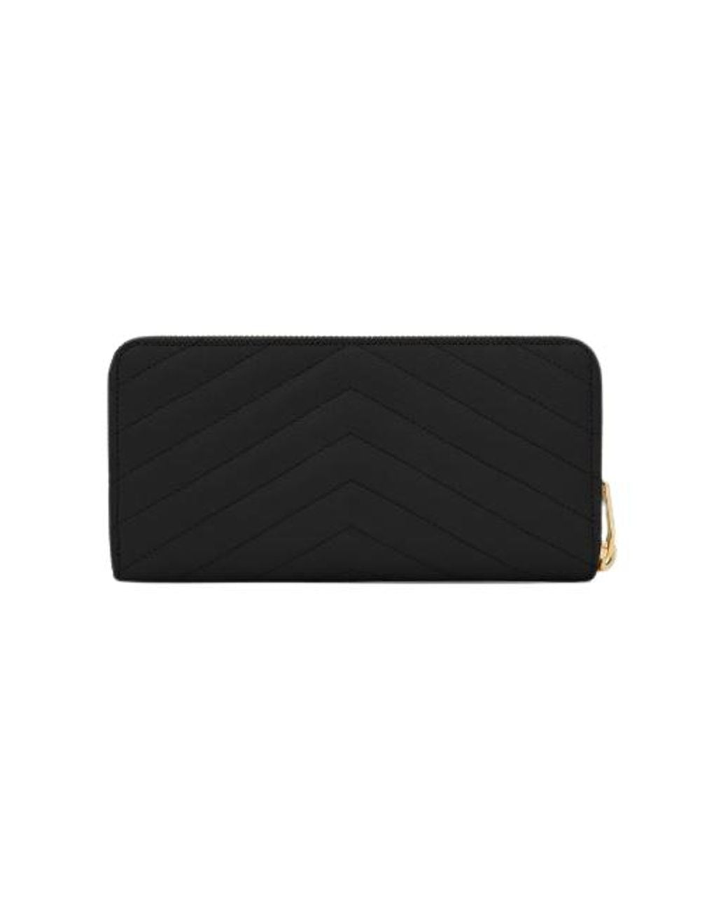 Saint Laurent Black Cassandre Wallet