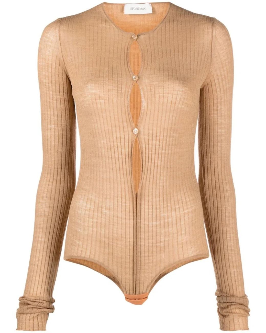 Max Mara Natural Wool Blend Bodysuit