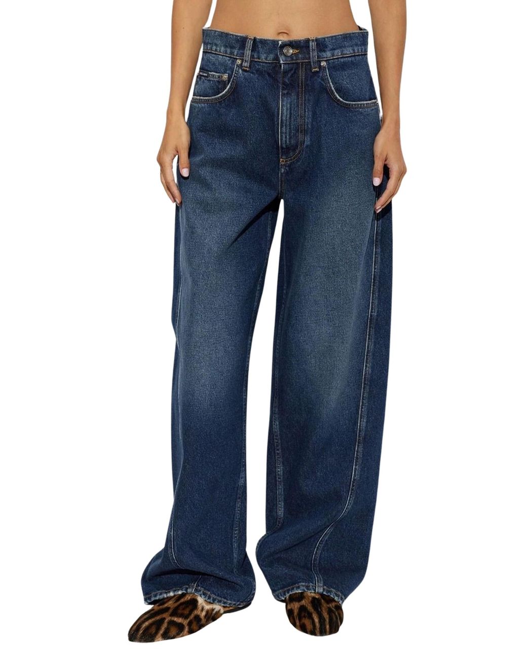 Dolce & Gabbana Blue Dolce & Gabbana 5-Pocket Denim Trousers