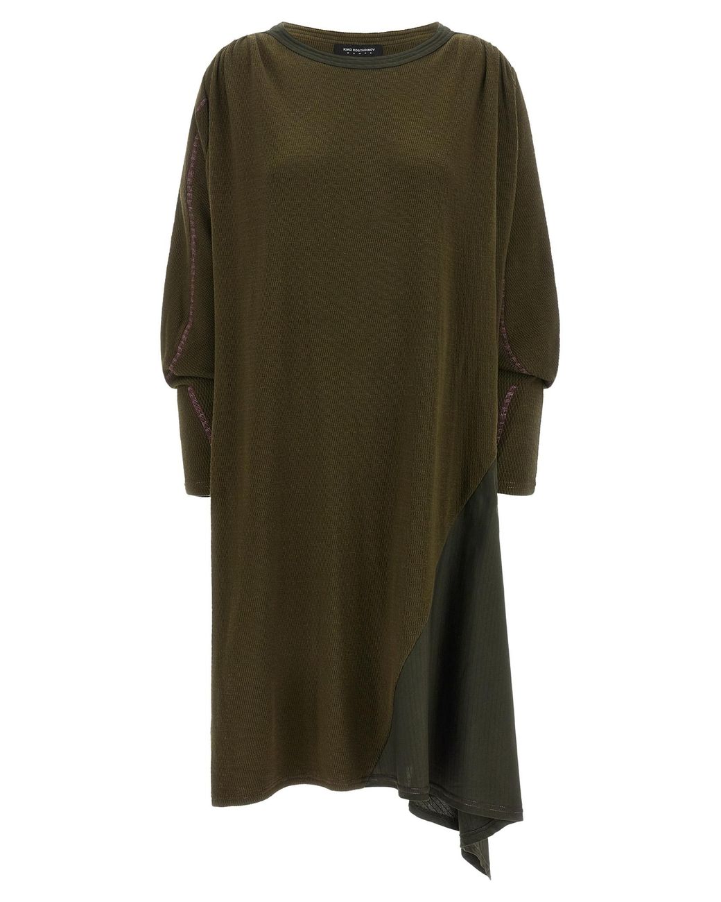 Kiko Kostadinov Green 'Edler Godet' Dress