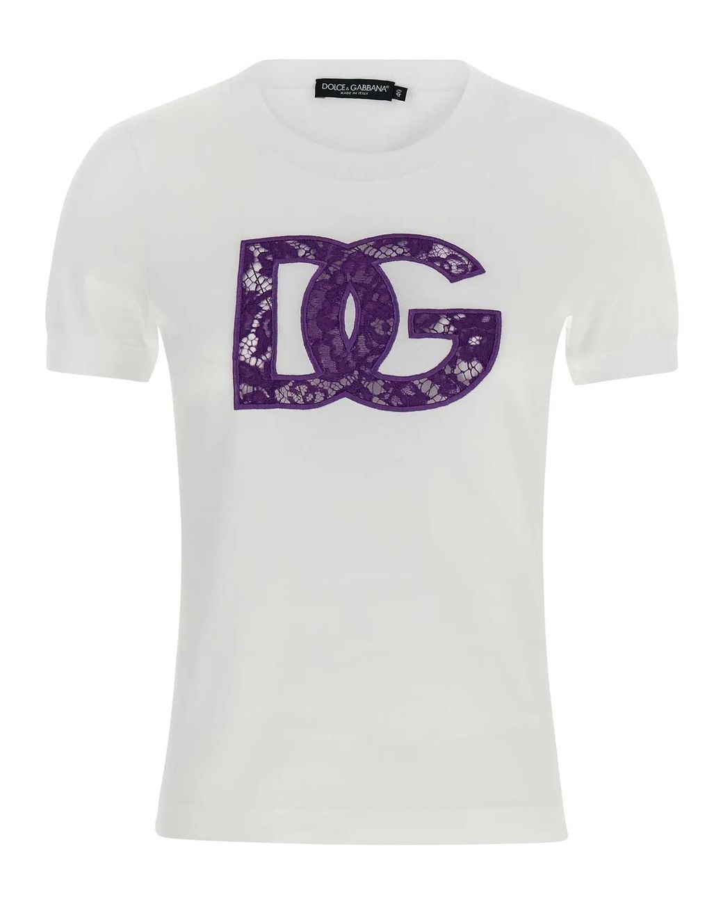 Dolce & Gabbana Gray Dolce & Gabbana Lace T-Shirt