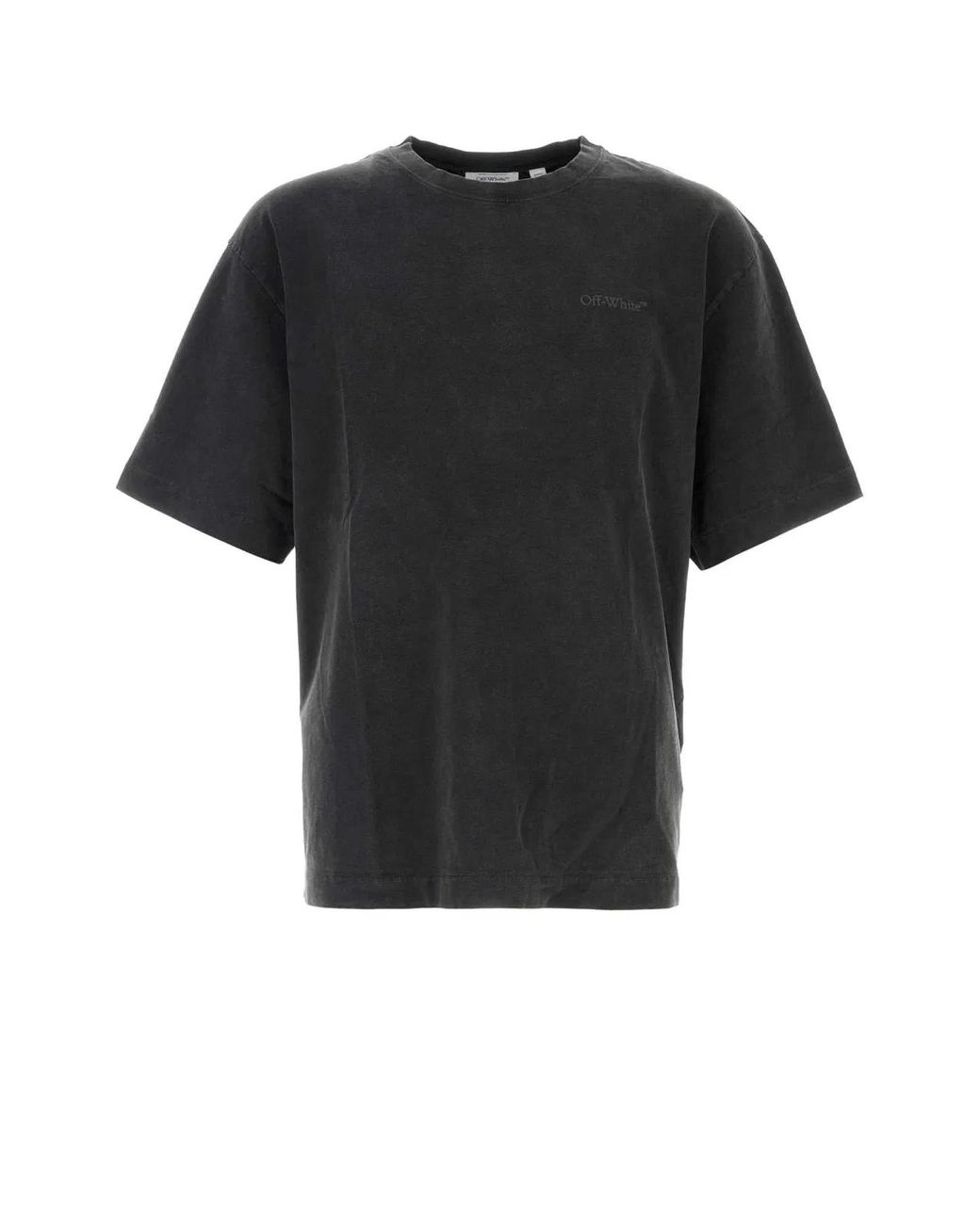 Off-White c/o Virgil Abloh Black Off Slate Cotton T-Shirt for men
