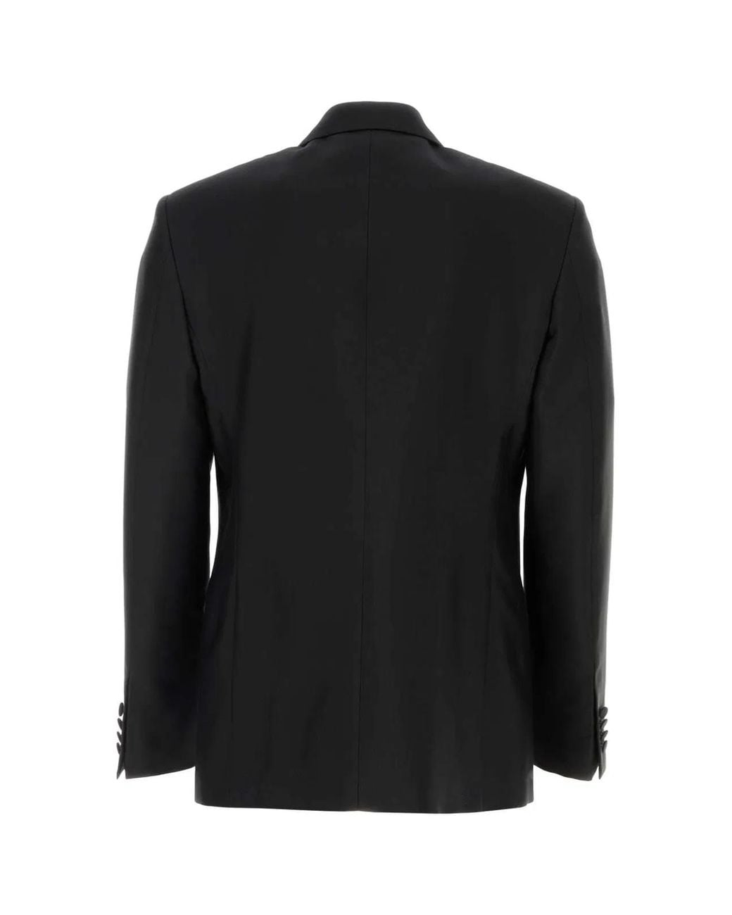 Burberry Black Wool Blend Blazer for men