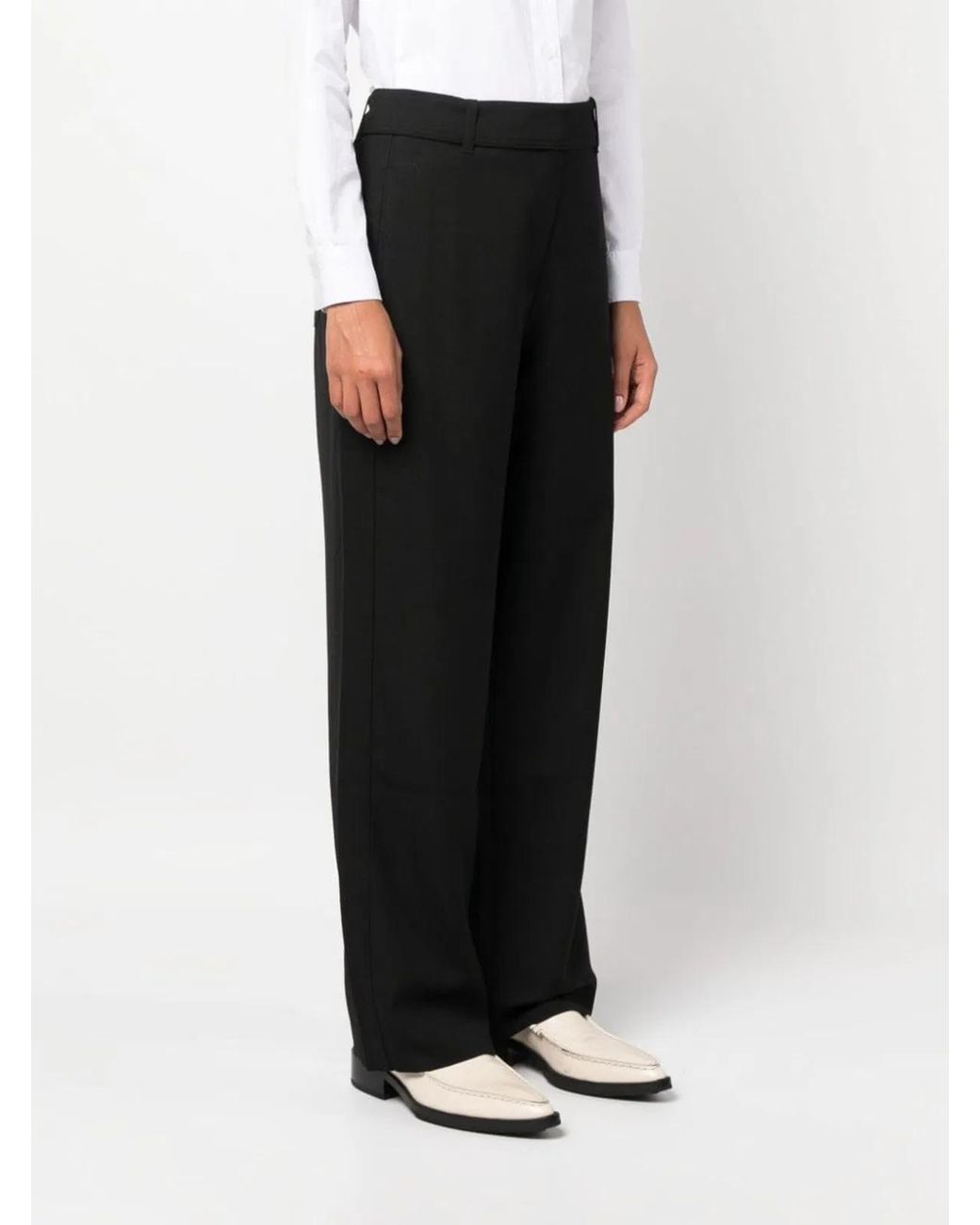 Studio Nicholson Black Wool Blend Trousers