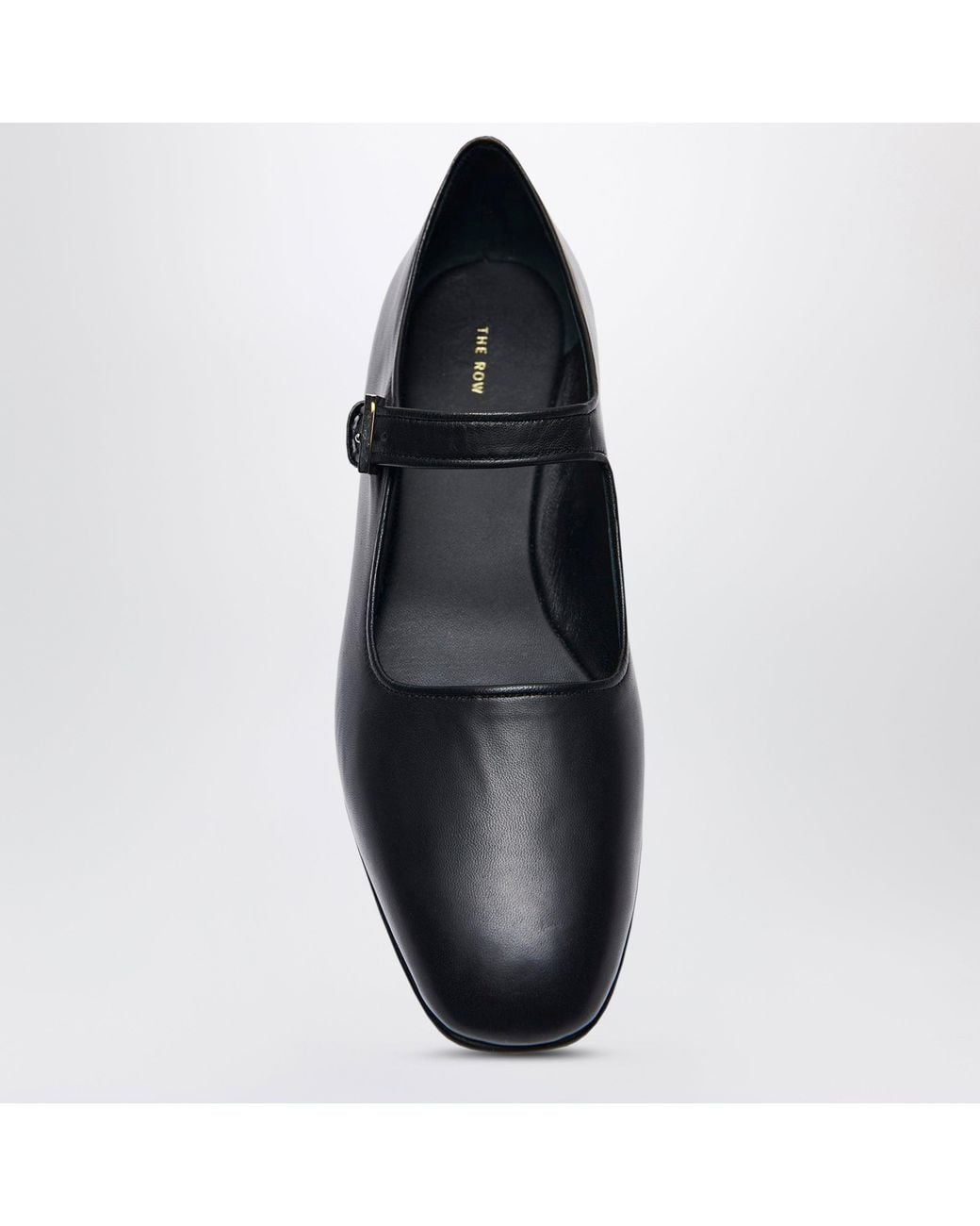 The Row Black Ava Mary Jane Shoes