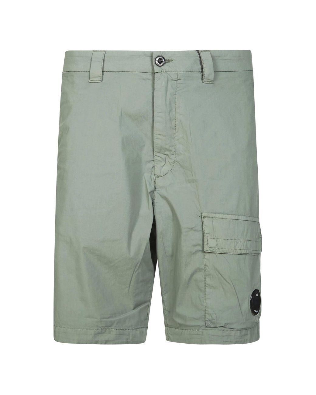 C P Company Green Laurel Wreat Cotton Polyamide Bermuda