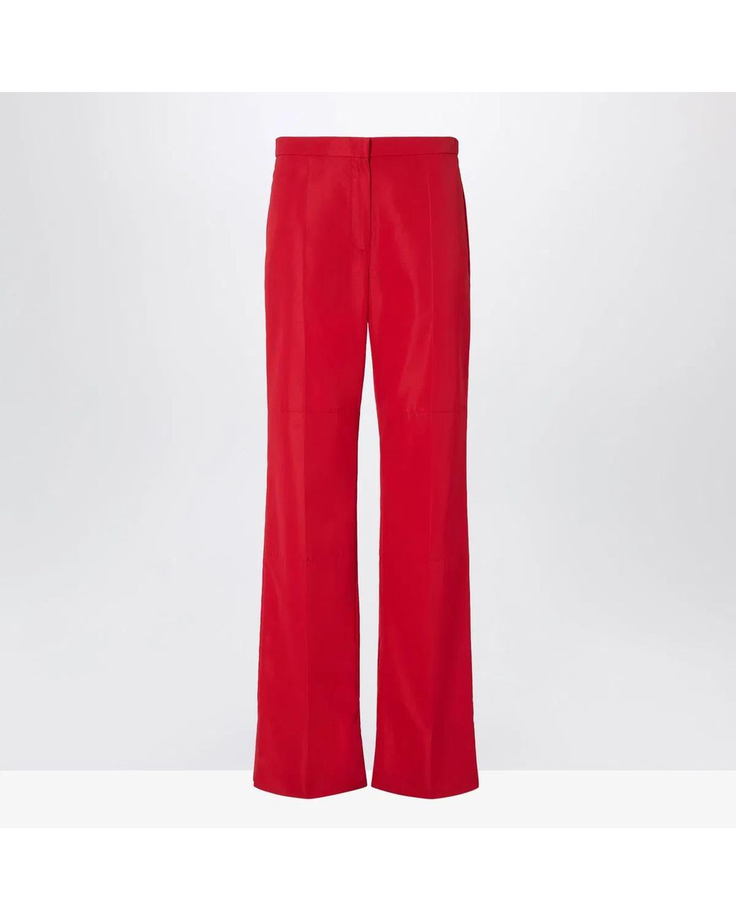 Fendi Red Technical Viscose Trousers