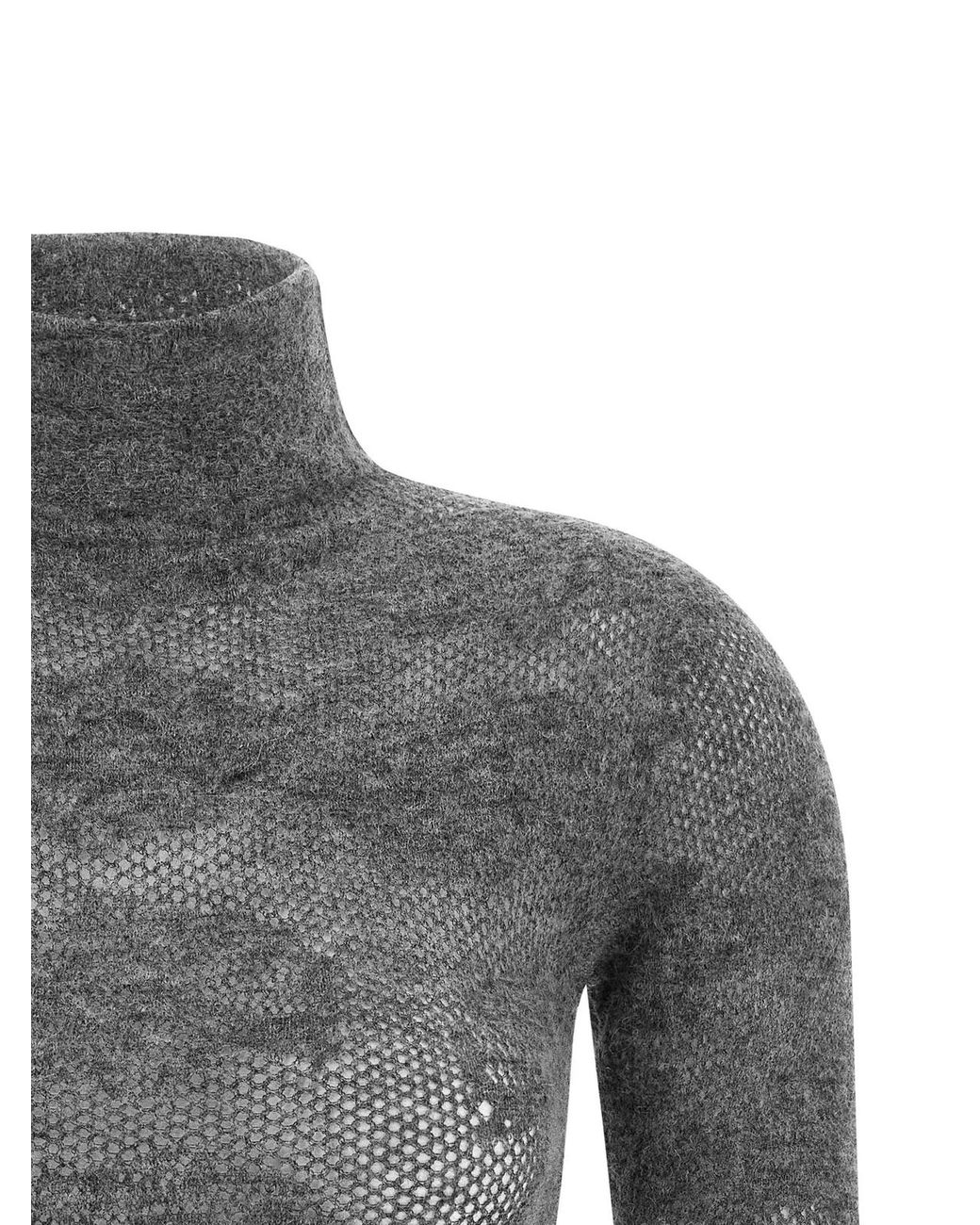 Brunello Cucinelli Gray Silk Cardigan Clothing