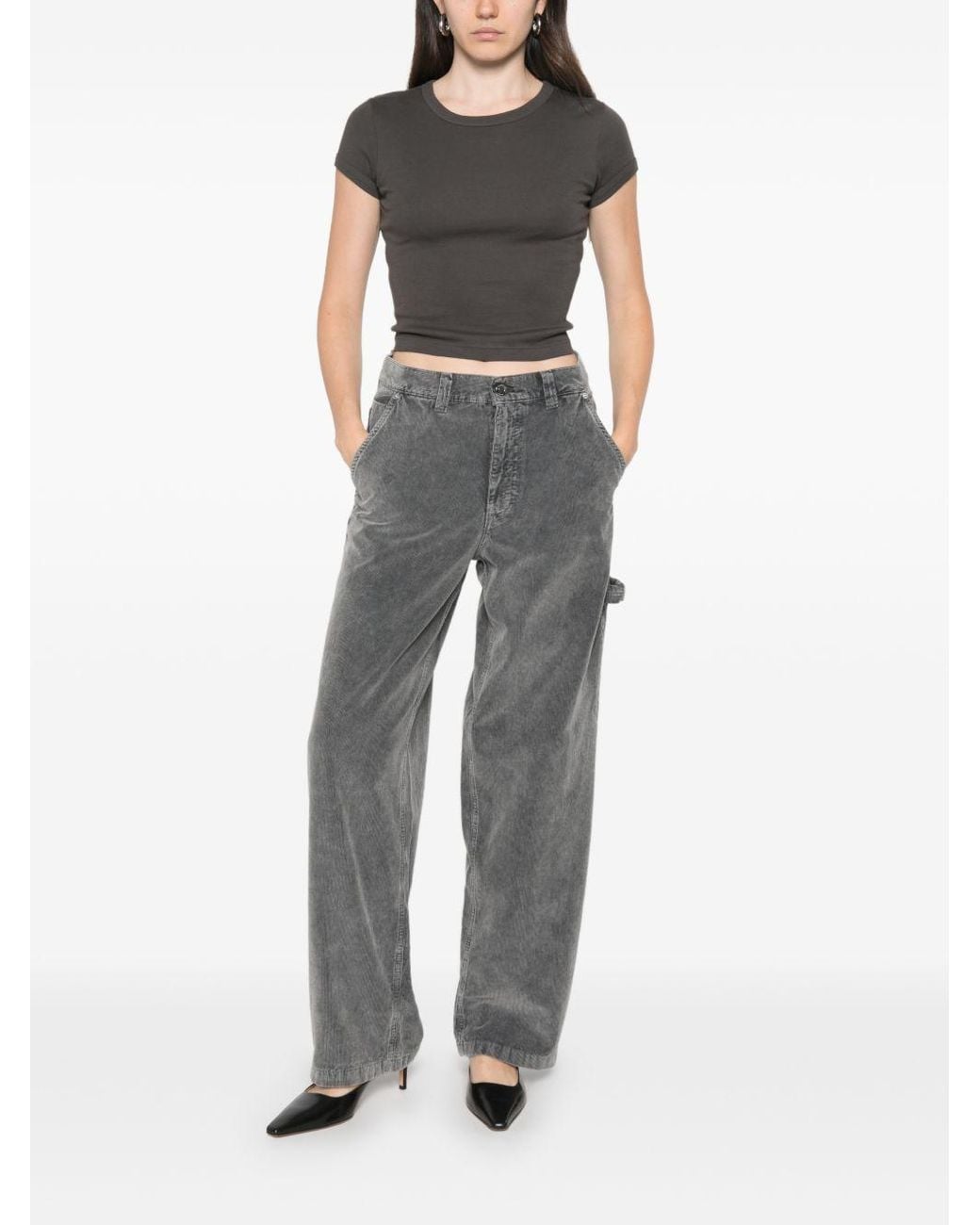 Haikure Gray Sibilla Velvet Trousers
