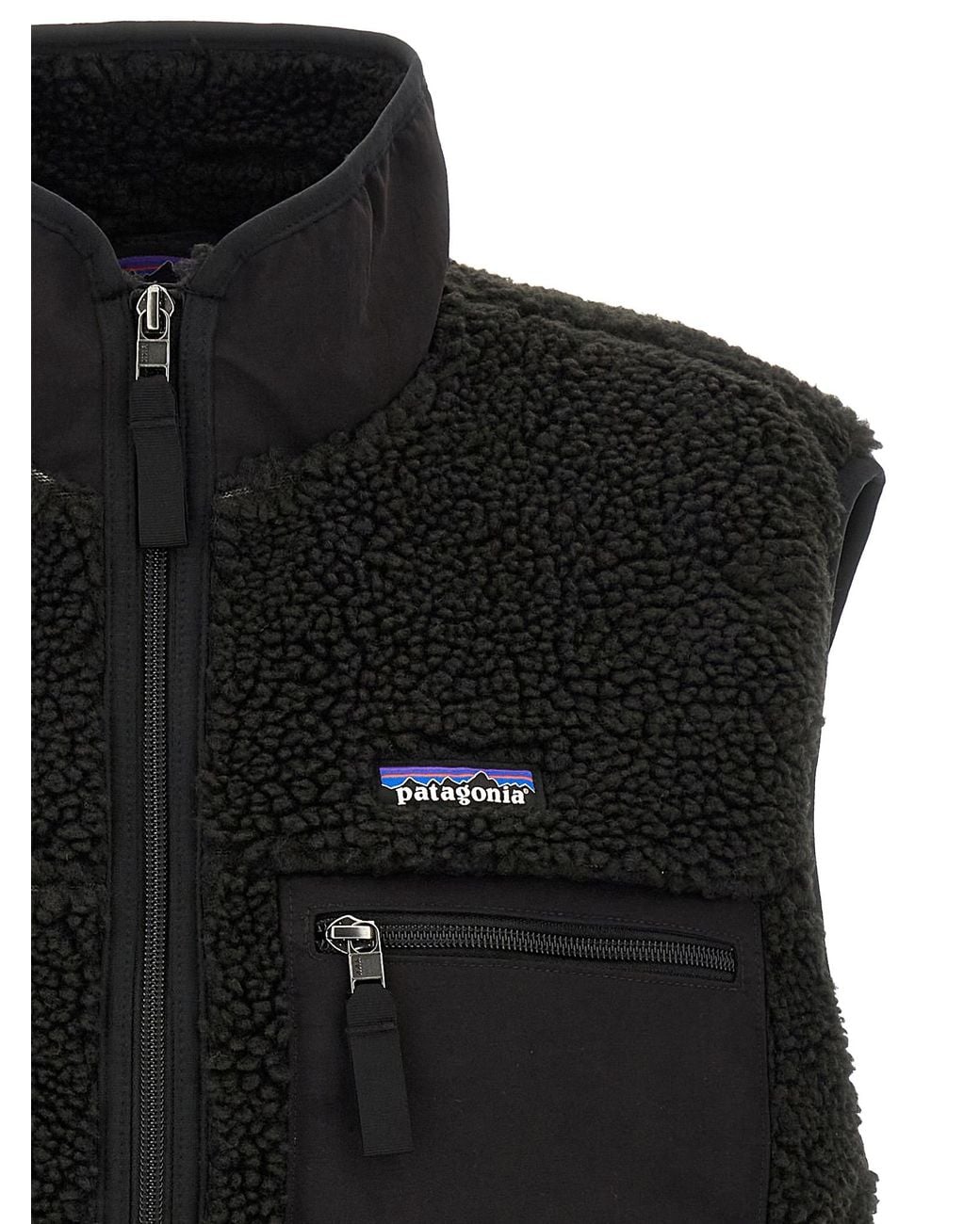 Patagonia Black 'Classic Retro-X' Vest for men