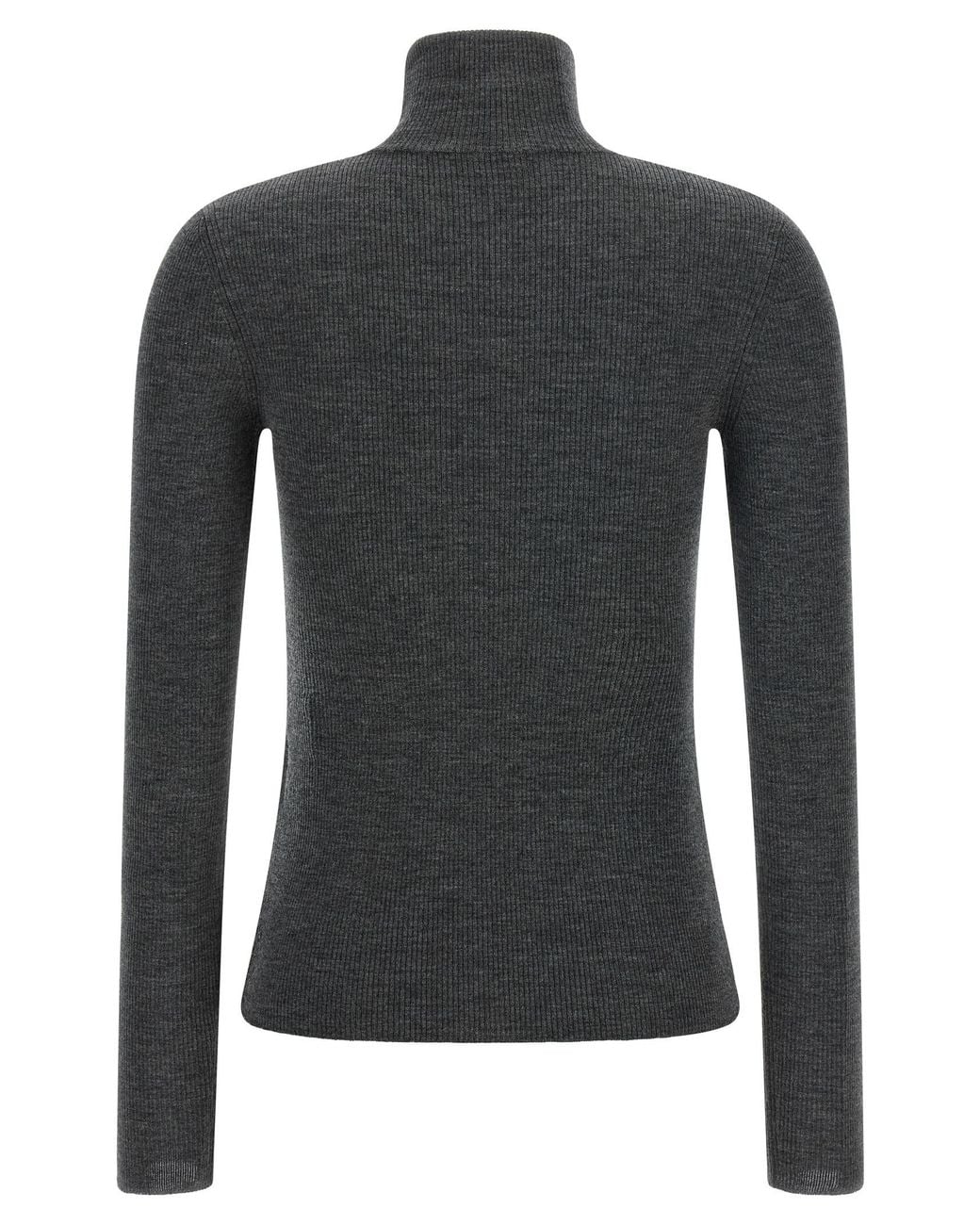 Max Mara Black 'Cavallo' Turtleneck Sweater