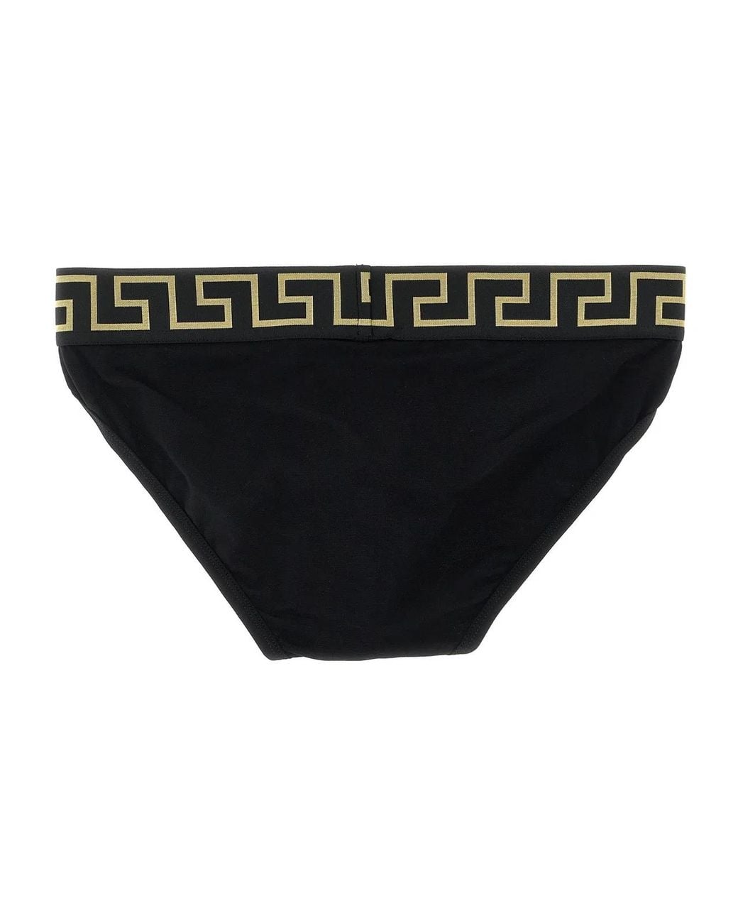 Versace Black 'Greca' 2-Pack Briefs Set for men