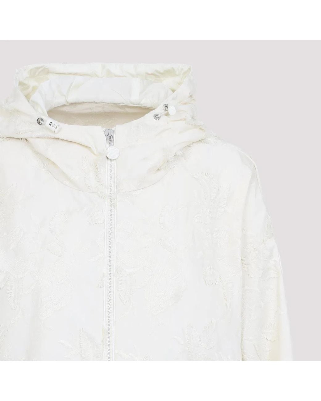 Moncler White Charmeil Giubbotto