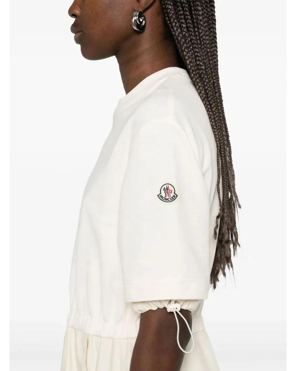 Moncler White Cotton Dress