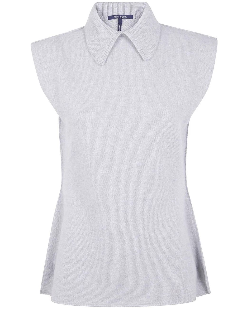 Sofie D ́hoore White Wool Waistcoat