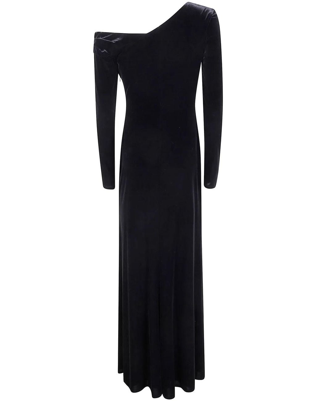 Ralph Lauren Black "Cateema" Long Sleeves Gown Long Dress
