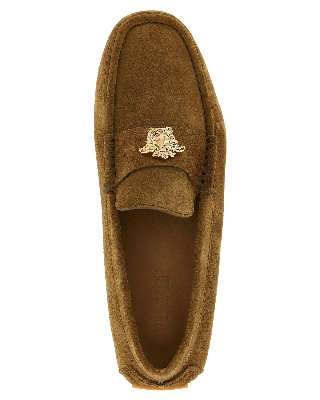 Versace Brown 'La Medusa' Loafers for men