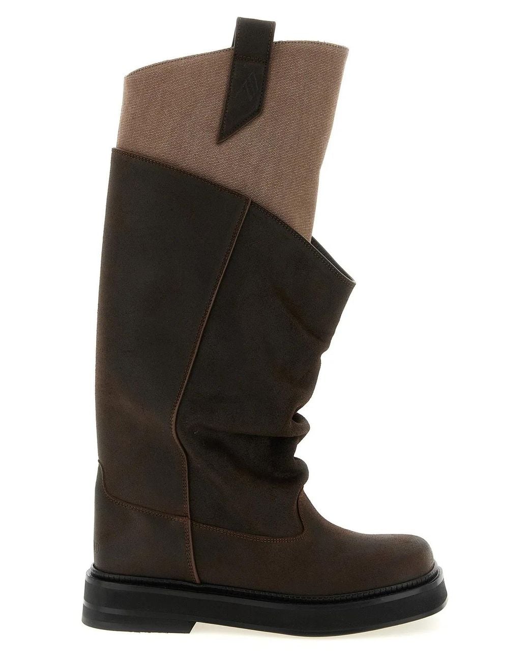 The Attico Black 'New Robin Passeggiata' Boots