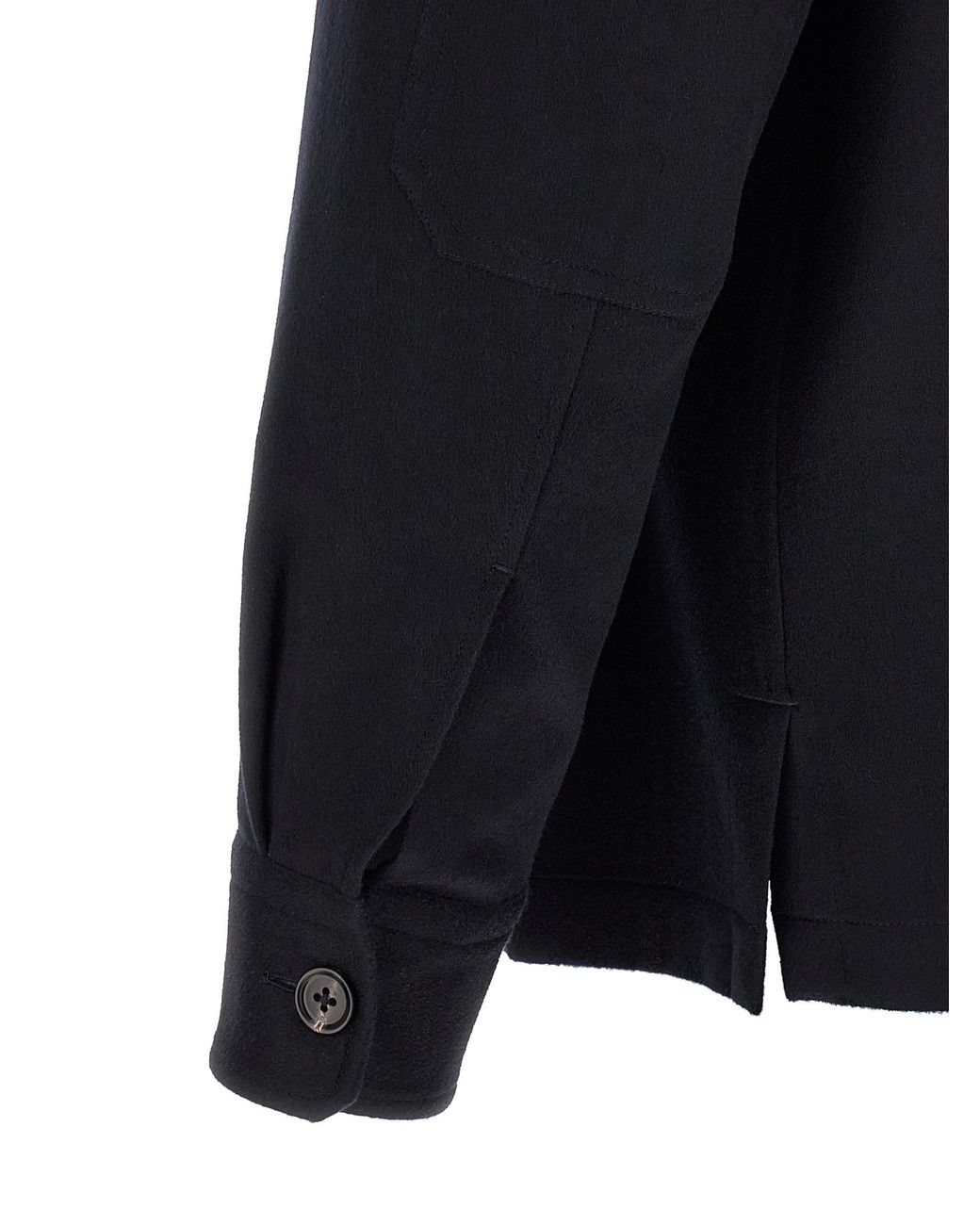 Zegna Blue Oasis Cashmere Overshirt for men