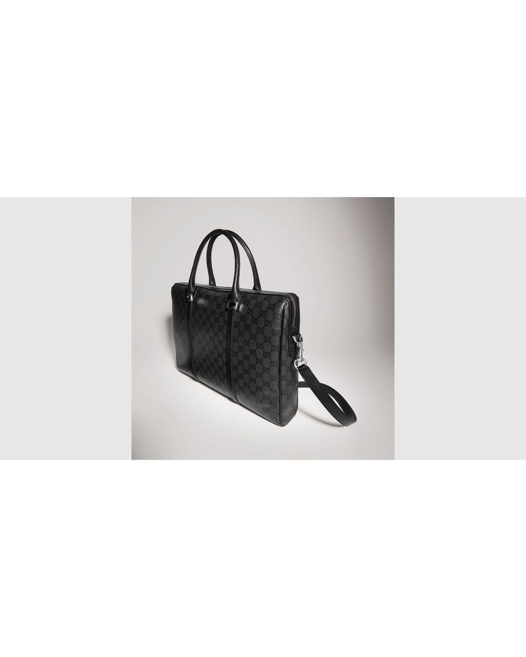 Gucci Black Gg Canvas Backpack for men