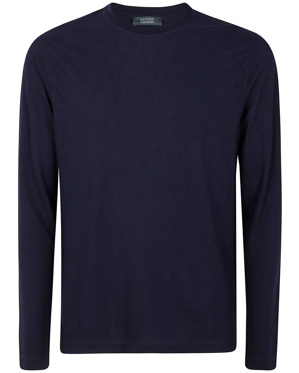 Zanone Blue Long Sleeves Classic T-Shirt for men