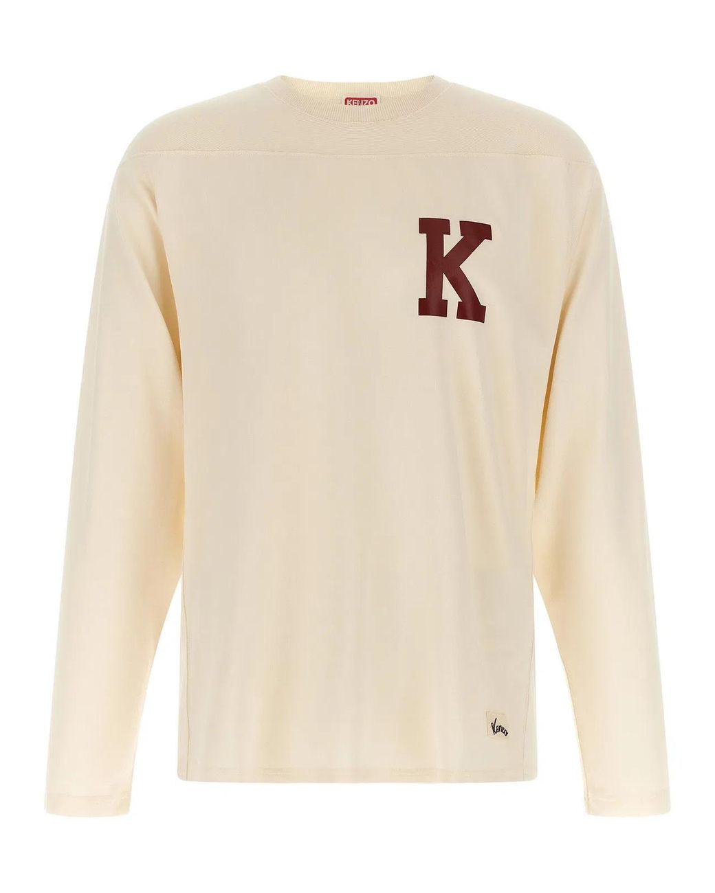 KENZO Natural T-Shirt Varsity' for men