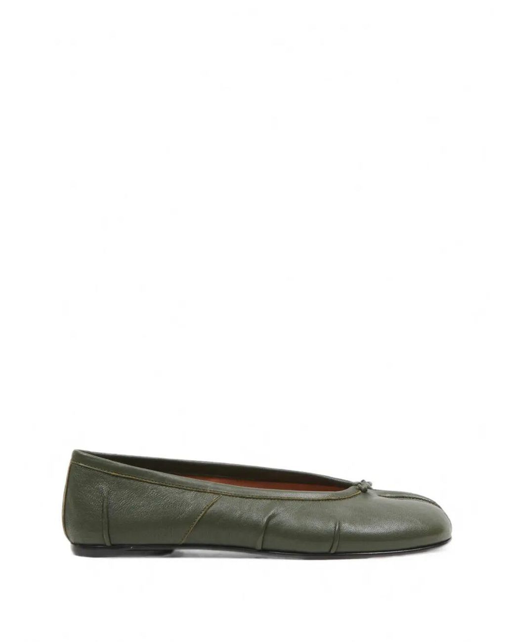 Maison Margiela Green "Tabi" Ballerina New