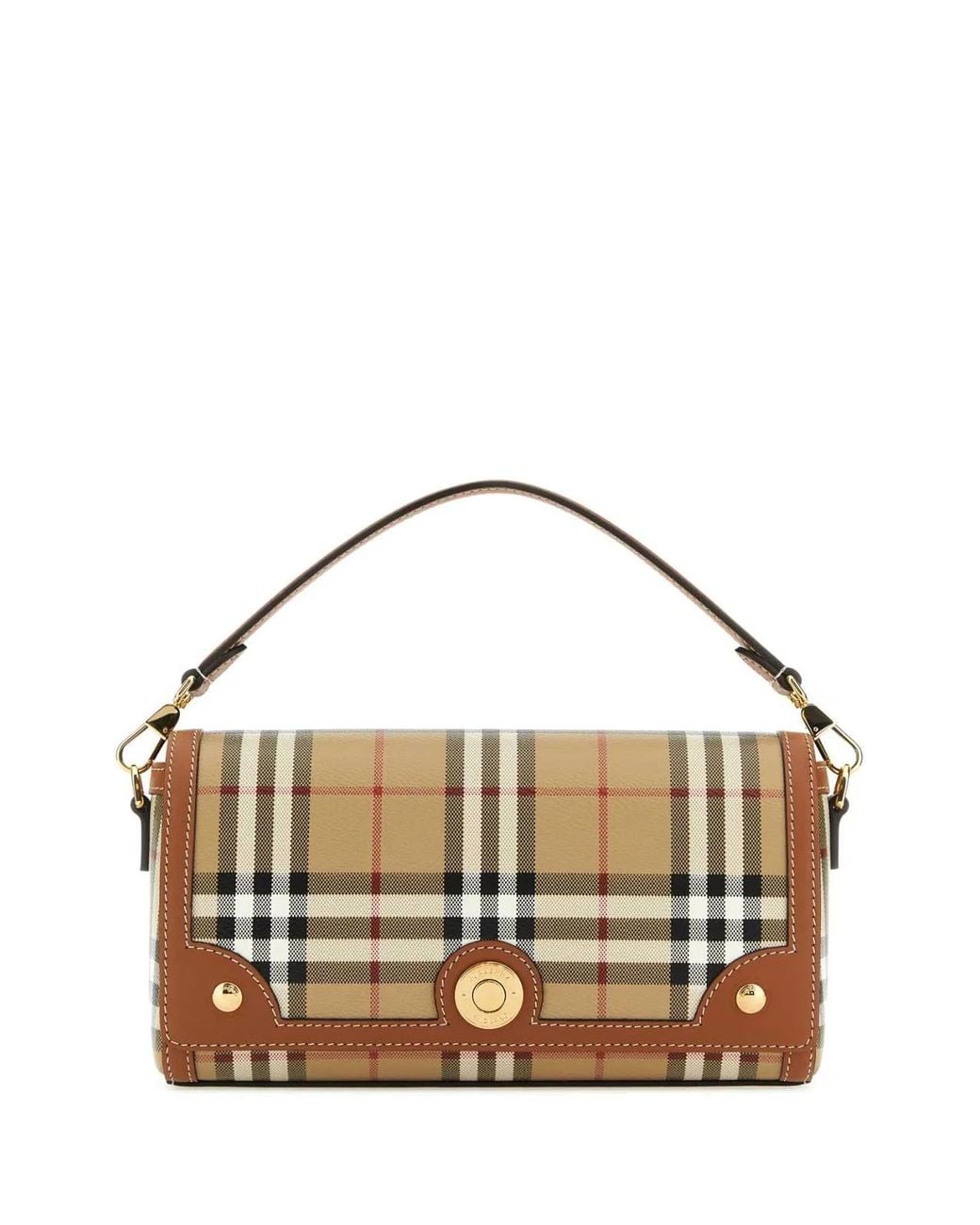 Burberry Metallic Top Handle Note Bag