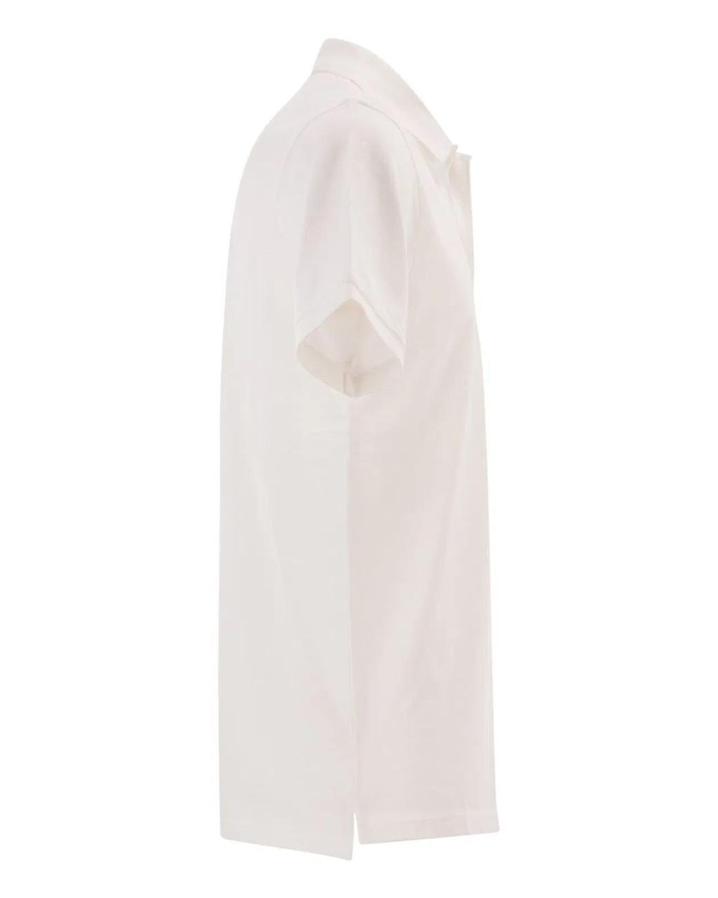 Carhartt White Short-Sleeved Piqué Polo Shirt
