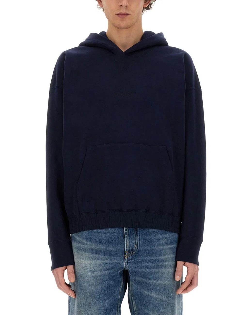 Saint Laurent Blue Classic Hoodie for men