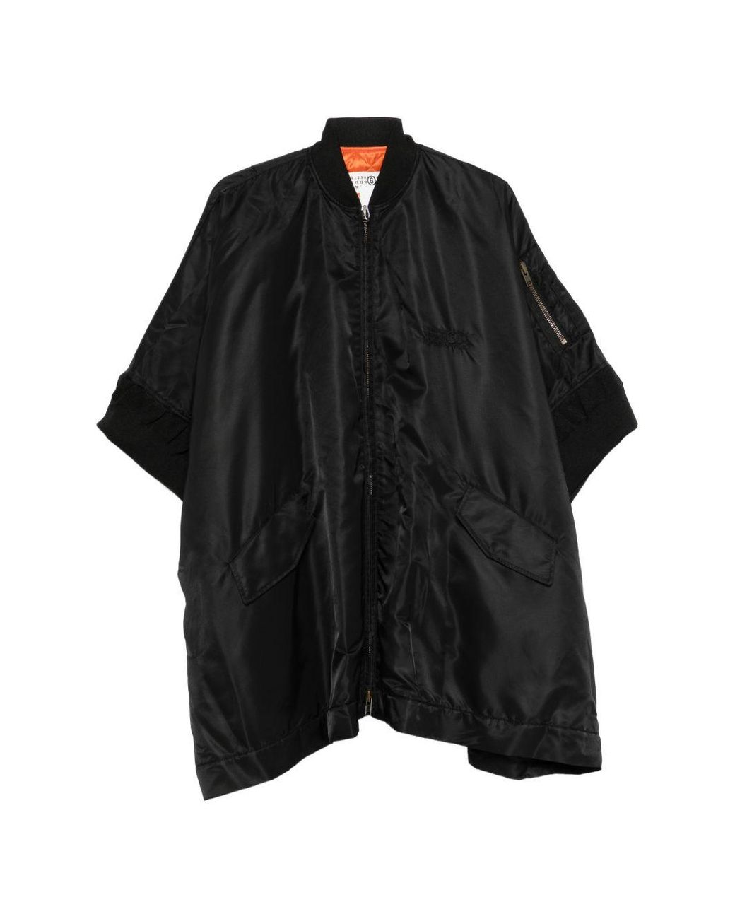 MM6 by Maison Margiela Black Numeric Signature Mm6 Puffer Jackets