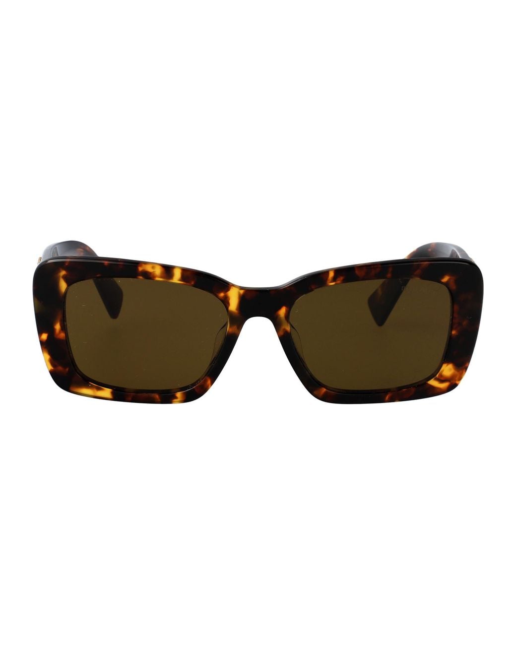 Miu Miu Brown Acetate Sunglasses