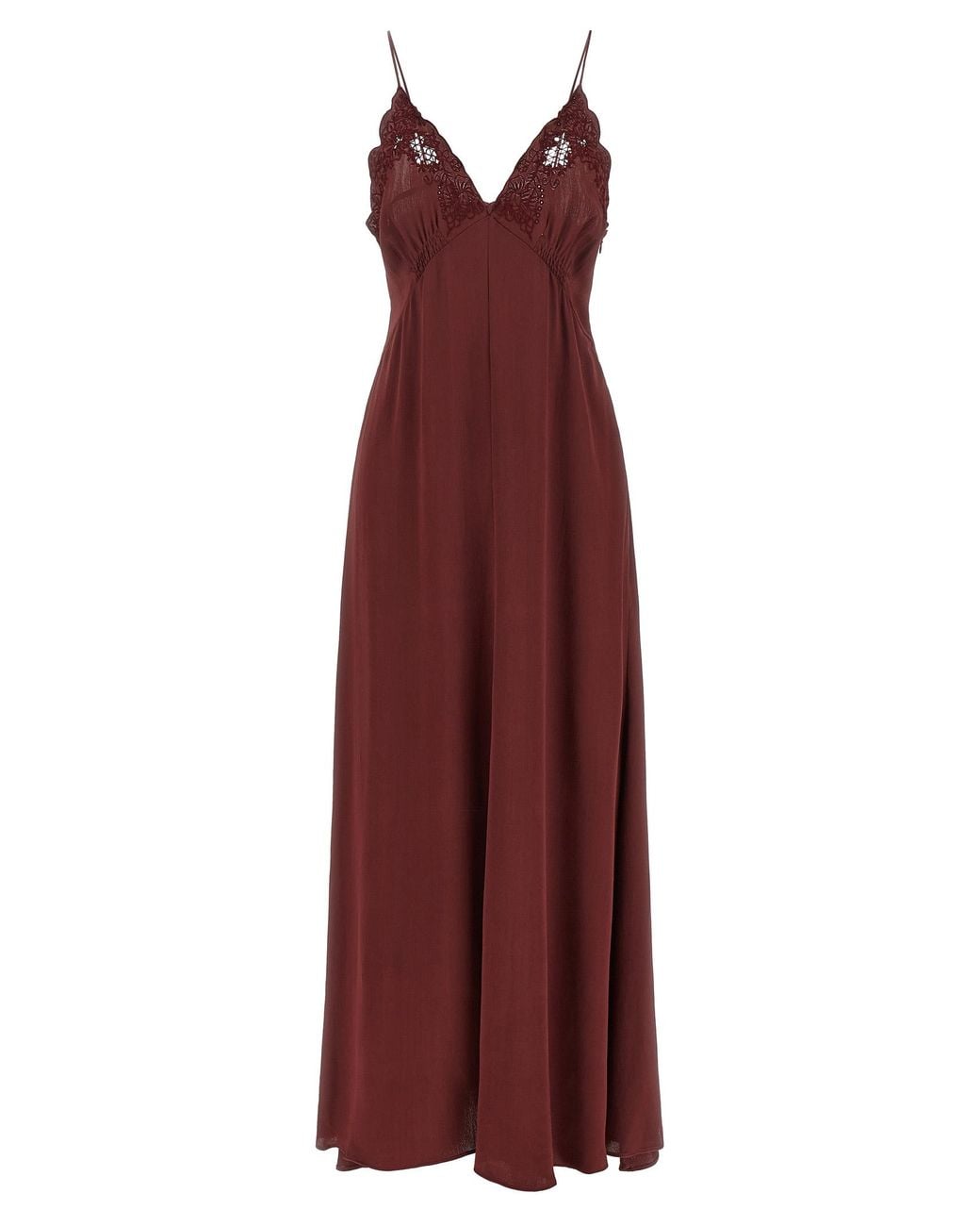 Twinset Purple Twin Set Envers Satin Dress
