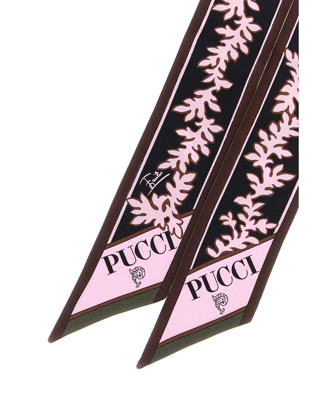 Emilio Pucci Multicolor Silk Mini Foulard Scarf